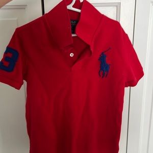 Kids Red Polo T-Shirt -Size 7